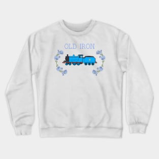 "Old Iron" not-so-cross-stitch – Edward the Blue Engine Crewneck Sweatshirt